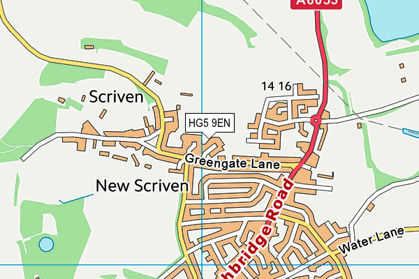 HG5 9EN map - OS VectorMap District (Ordnance Survey)