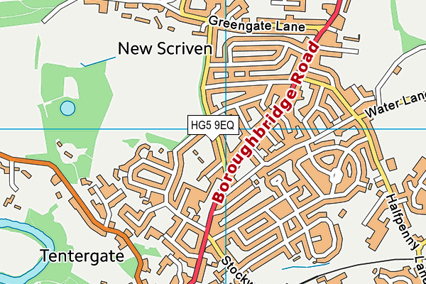 HG5 9EQ map - OS VectorMap District (Ordnance Survey)