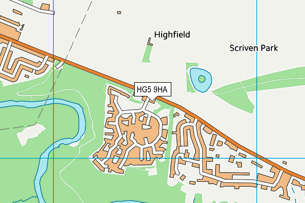 HG5 9HA map - OS VectorMap District (Ordnance Survey)