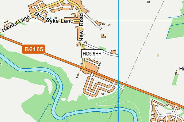 HG5 9HH map - OS VectorMap District (Ordnance Survey)