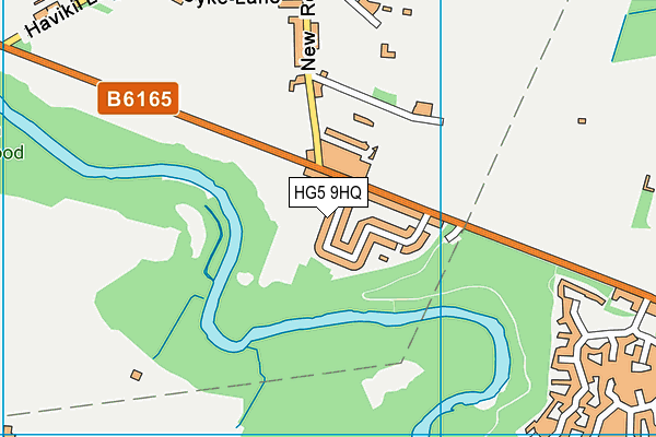 HG5 9HQ map - OS VectorMap District (Ordnance Survey)