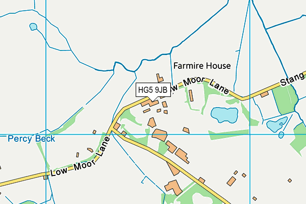 Percy Fields map (HG5 9JB) - OS VectorMap District (Ordnance Survey)