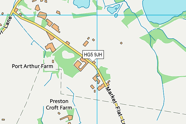 HG5 9JH map - OS VectorMap District (Ordnance Survey)