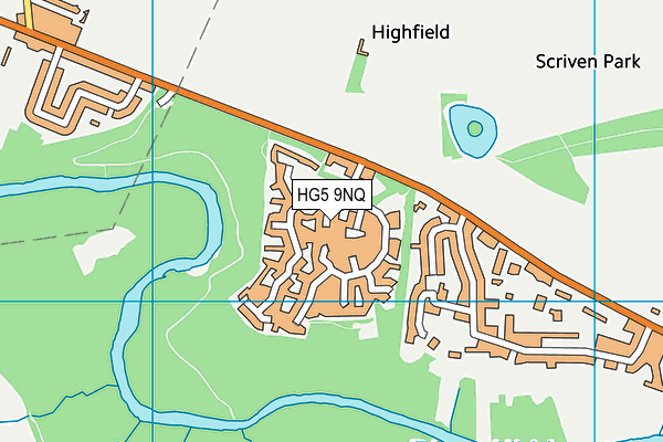 HG5 9NQ map - OS VectorMap District (Ordnance Survey)