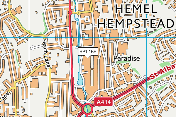 Energie Fitness (Hemel Hempstead) (Closed) map (HP1 1BH) - OS VectorMap District (Ordnance Survey)