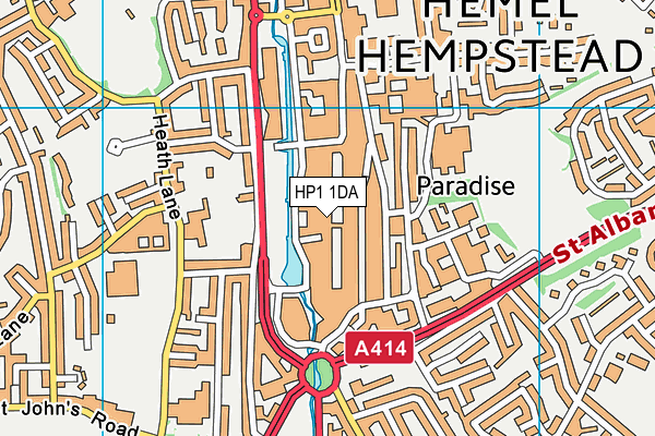 HP1 1DA map - OS VectorMap District (Ordnance Survey)