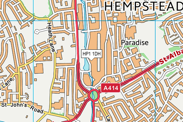 HP1 1DH map - OS VectorMap District (Ordnance Survey)