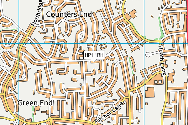 HP1 1RH map - OS VectorMap District (Ordnance Survey)