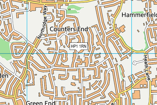 HP1 1RN map - OS VectorMap District (Ordnance Survey)