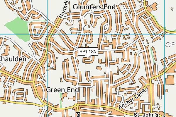 HP1 1SN map - OS VectorMap District (Ordnance Survey)
