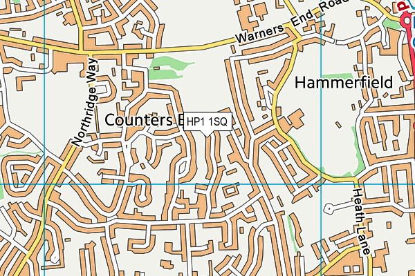 HP1 1SQ map - OS VectorMap District (Ordnance Survey)