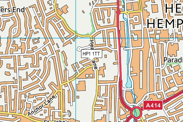 Heath Lane Nursery School map (HP1 1TT) - OS VectorMap District (Ordnance Survey)