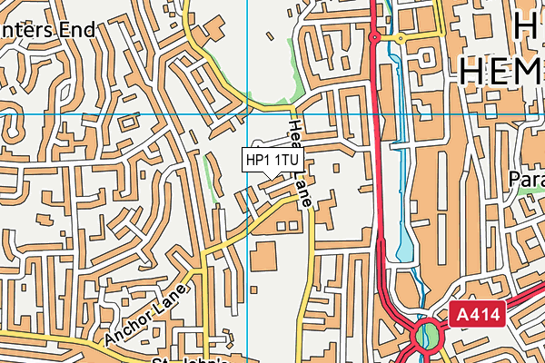 HP1 1TU map - OS VectorMap District (Ordnance Survey)