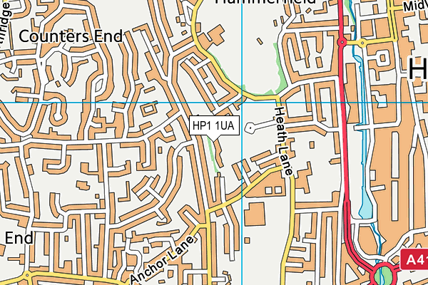 HP1 1UA map - OS VectorMap District (Ordnance Survey)
