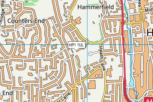 HP1 1UL map - OS VectorMap District (Ordnance Survey)