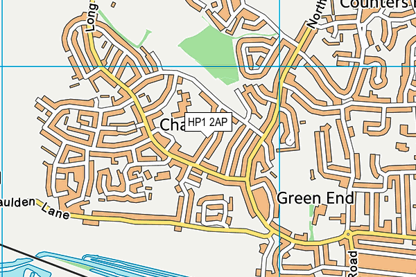 HP1 2AP map - OS VectorMap District (Ordnance Survey)