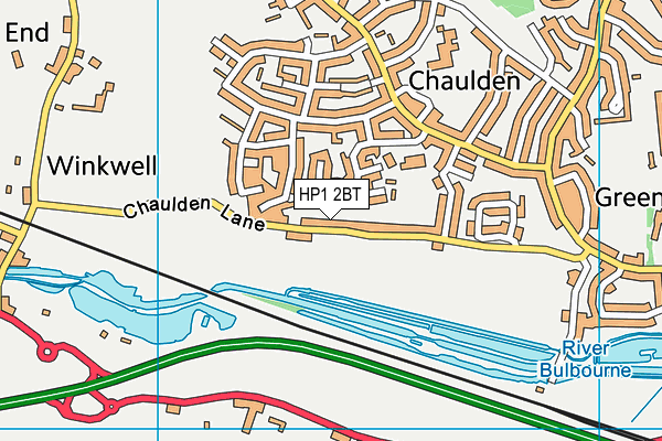 Chaulden Field map (HP1 2BT) - OS VectorMap District (Ordnance Survey)