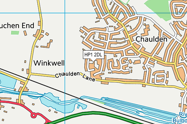 HP1 2DL map - OS VectorMap District (Ordnance Survey)