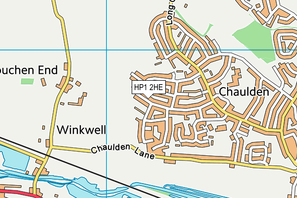 HP1 2HE map - OS VectorMap District (Ordnance Survey)