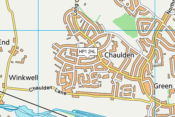 HP1 2HL map - OS VectorMap District (Ordnance Survey)