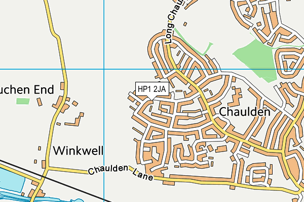 HP1 2JA map - OS VectorMap District (Ordnance Survey)