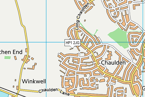 HP1 2JG map - OS VectorMap District (Ordnance Survey)