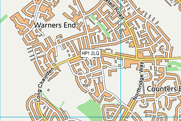 HP1 2LQ map - OS VectorMap District (Ordnance Survey)