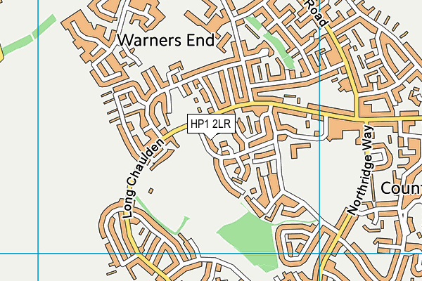 HP1 2LR map - OS VectorMap District (Ordnance Survey)