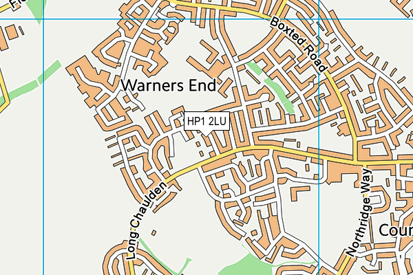HP1 2LU map - OS VectorMap District (Ordnance Survey)