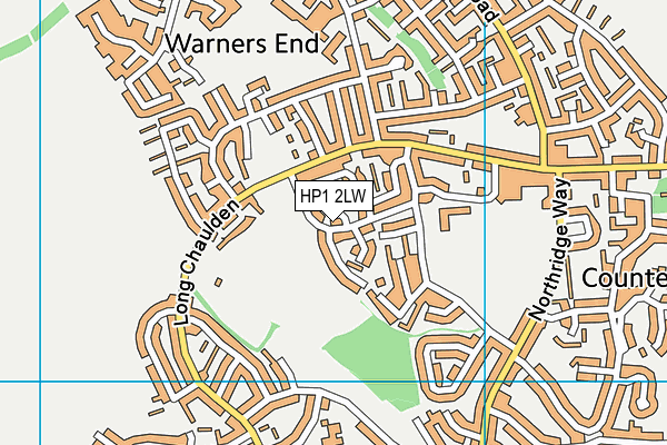 HP1 2LW map - OS VectorMap District (Ordnance Survey)