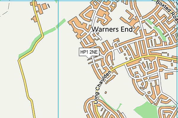HP1 2NE map - OS VectorMap District (Ordnance Survey)