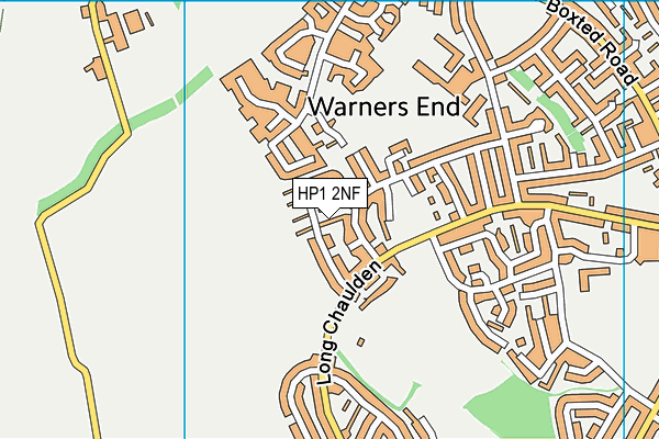 HP1 2NF map - OS VectorMap District (Ordnance Survey)