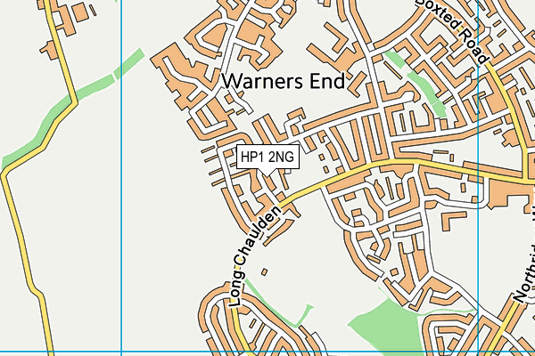 HP1 2NG map - OS VectorMap District (Ordnance Survey)
