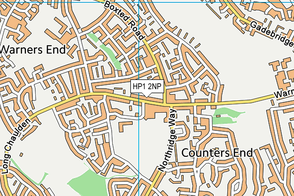 HP1 2NP map - OS VectorMap District (Ordnance Survey)