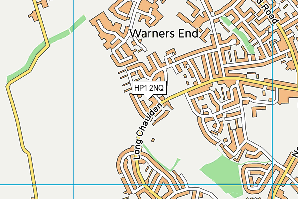 HP1 2NQ map - OS VectorMap District (Ordnance Survey)