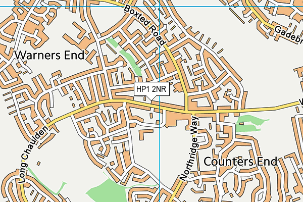 HP1 2NR map - OS VectorMap District (Ordnance Survey)