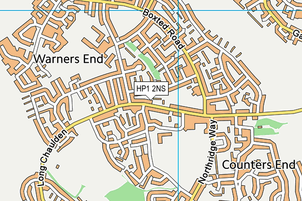 HP1 2NS map - OS VectorMap District (Ordnance Survey)