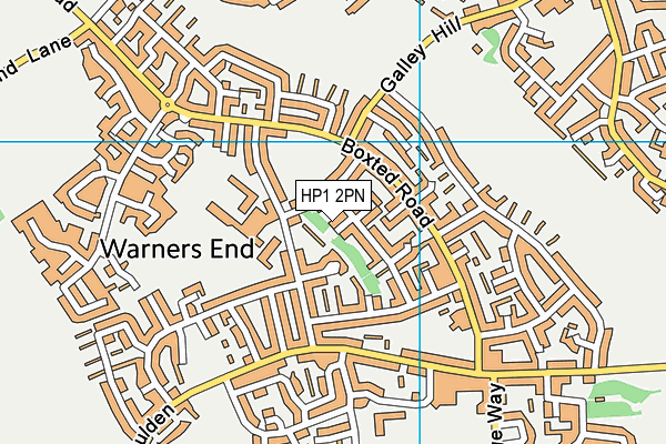 HP1 2PN map - OS VectorMap District (Ordnance Survey)