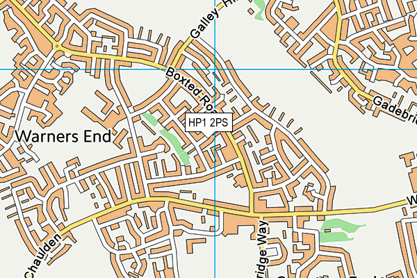 HP1 2PS map - OS VectorMap District (Ordnance Survey)