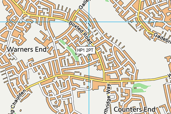 HP1 2PT map - OS VectorMap District (Ordnance Survey)
