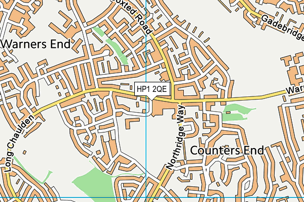 HP1 2QE map - OS VectorMap District (Ordnance Survey)