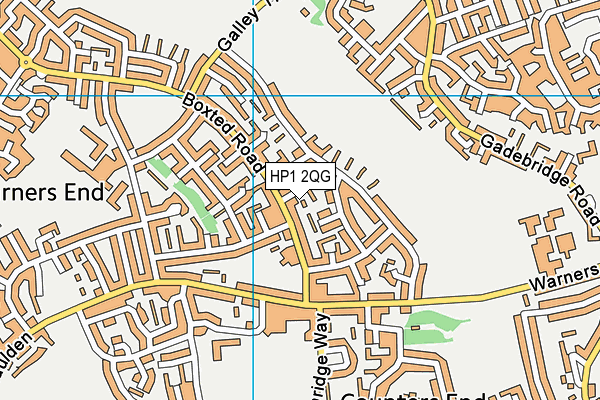 HP1 2QG map - OS VectorMap District (Ordnance Survey)