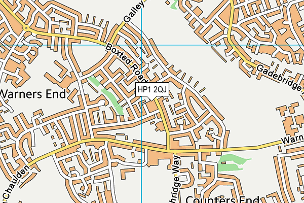 HP1 2QJ map - OS VectorMap District (Ordnance Survey)