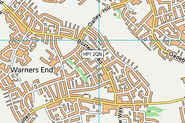 HP1 2QN map - OS VectorMap District (Ordnance Survey)