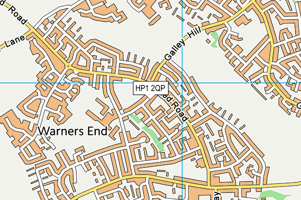 HP1 2QP map - OS VectorMap District (Ordnance Survey)