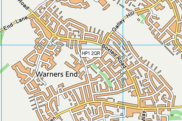 HP1 2QR map - OS VectorMap District (Ordnance Survey)