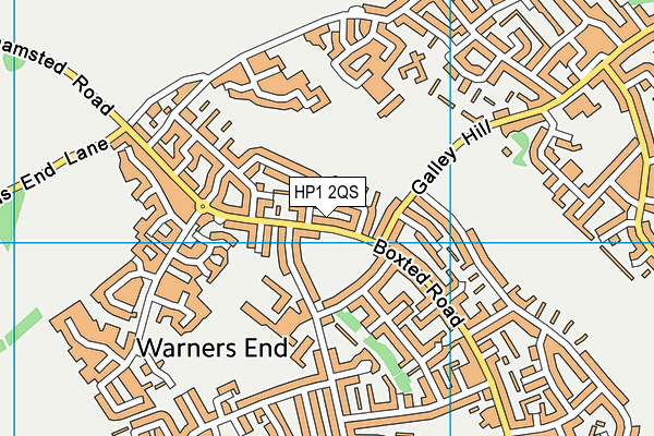 HP1 2QS map - OS VectorMap District (Ordnance Survey)