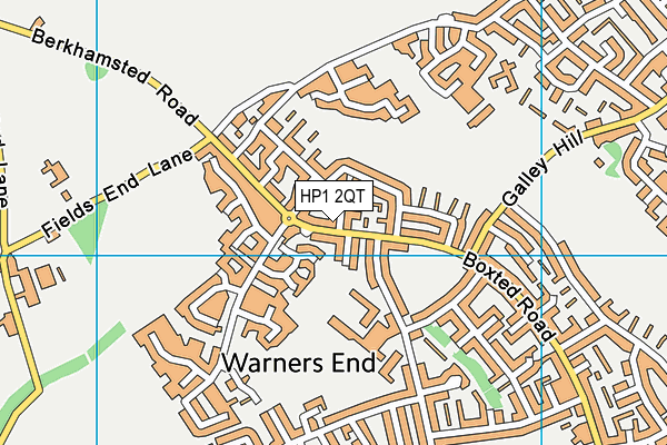HP1 2QT map - OS VectorMap District (Ordnance Survey)