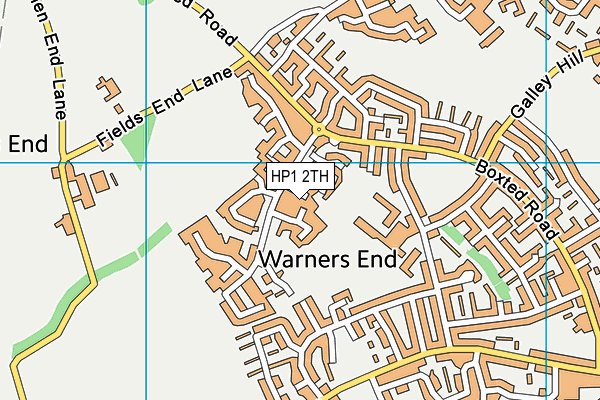 HP1 2TH map - OS VectorMap District (Ordnance Survey)