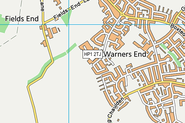 HP1 2TJ map - OS VectorMap District (Ordnance Survey)